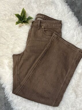 American Eagle Outfitters Brown High-Rise Jeans